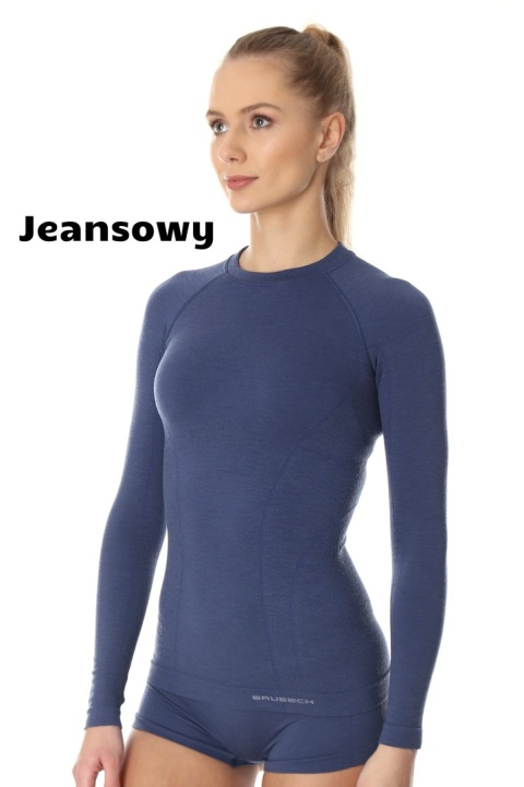 Koszulka damska wełniana z długim rękawem ACTIVE WOOL