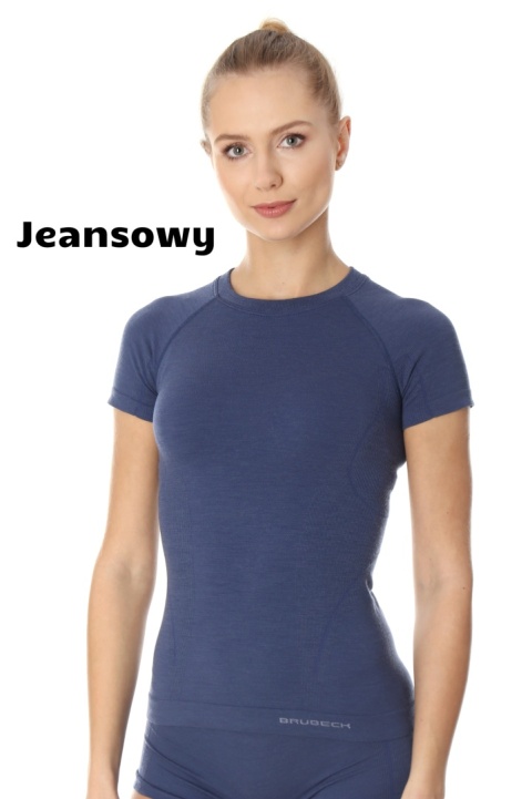 Koszulka damska z wełną merino z krótkim rękawem ACTIVE WOOL