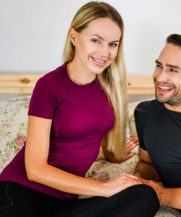 Koszulka damska z wełną merino z krótkim rękawem ACTIVE WOOL